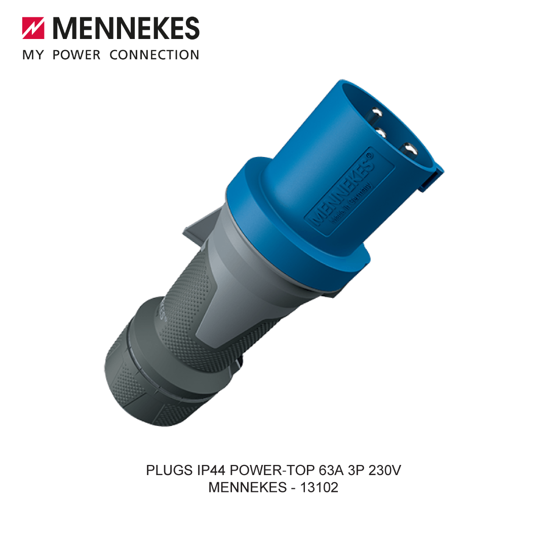 PLUGS IP44 POWER-TOP 63A 3P 230V