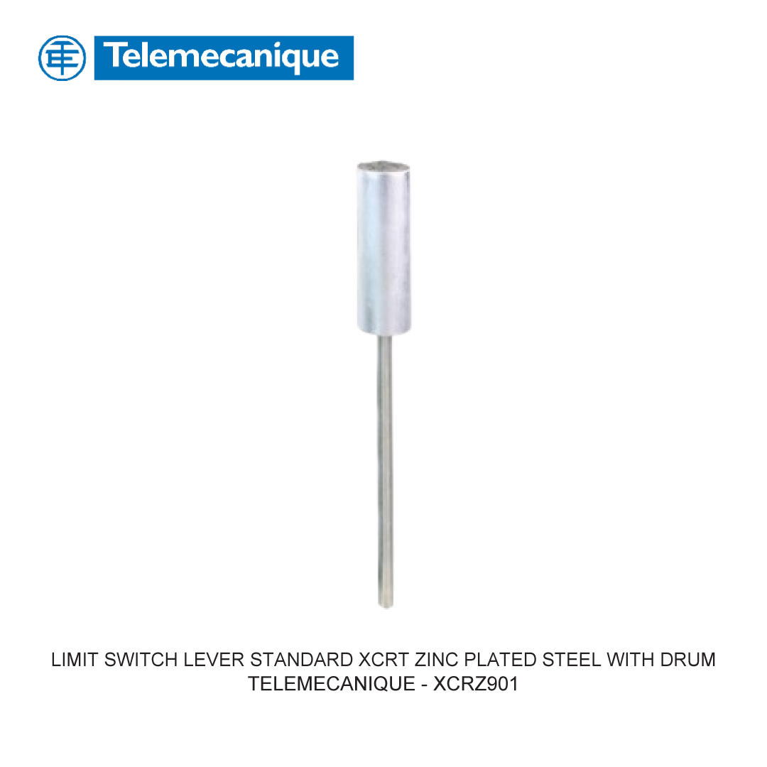LIMIT SWITCH LEVER STANDARD XCRT ZINC PLATED STEEL WITH DRUM