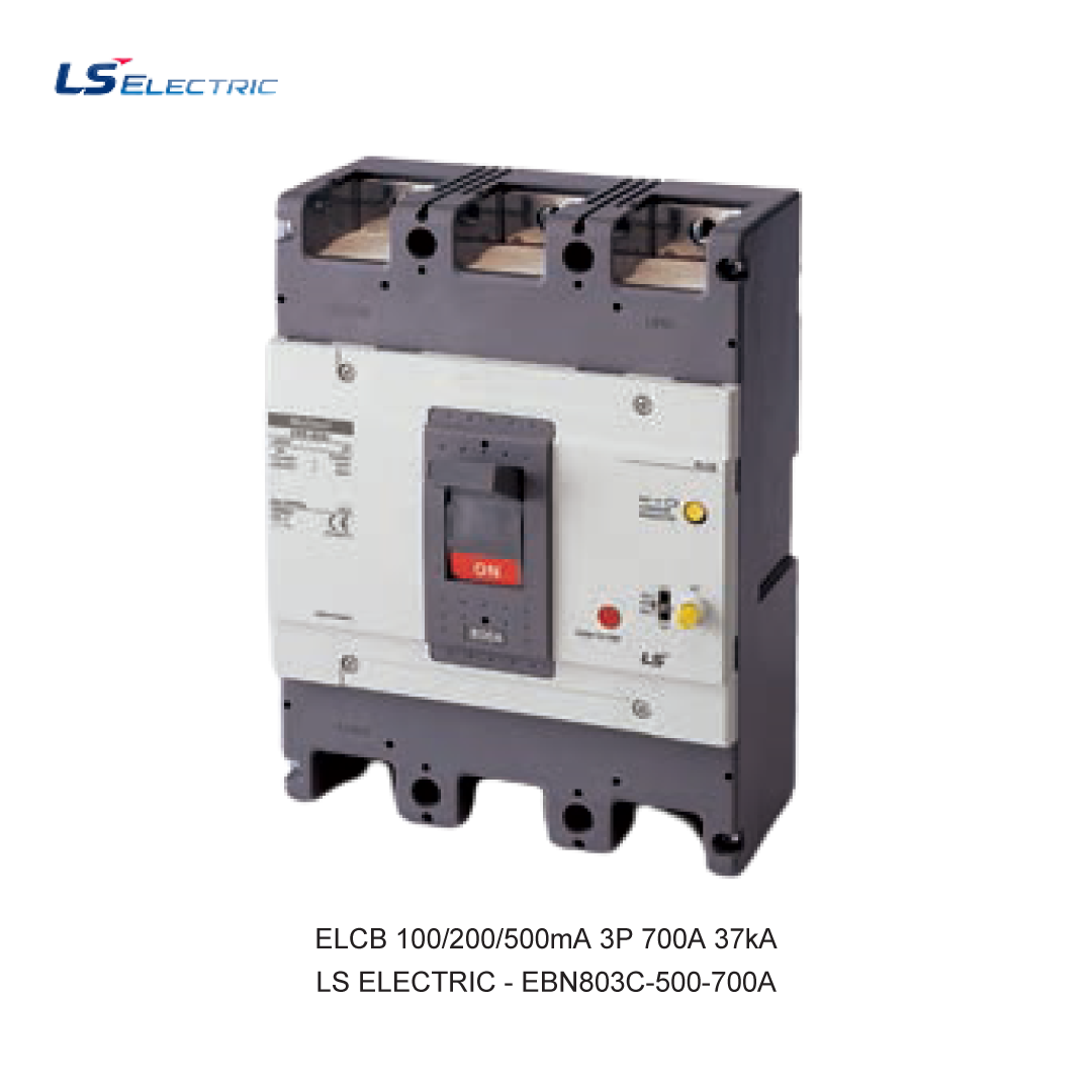 ELCB 100/200/500mA 3P 700A 37kA
