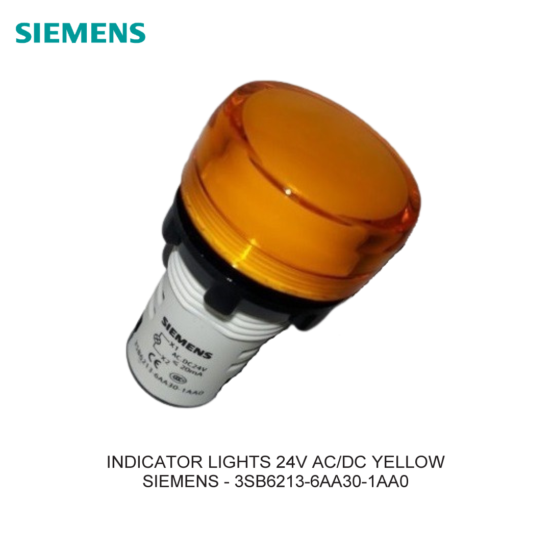 INDICATOR LIGHTS 24V AC/DC YELLOW