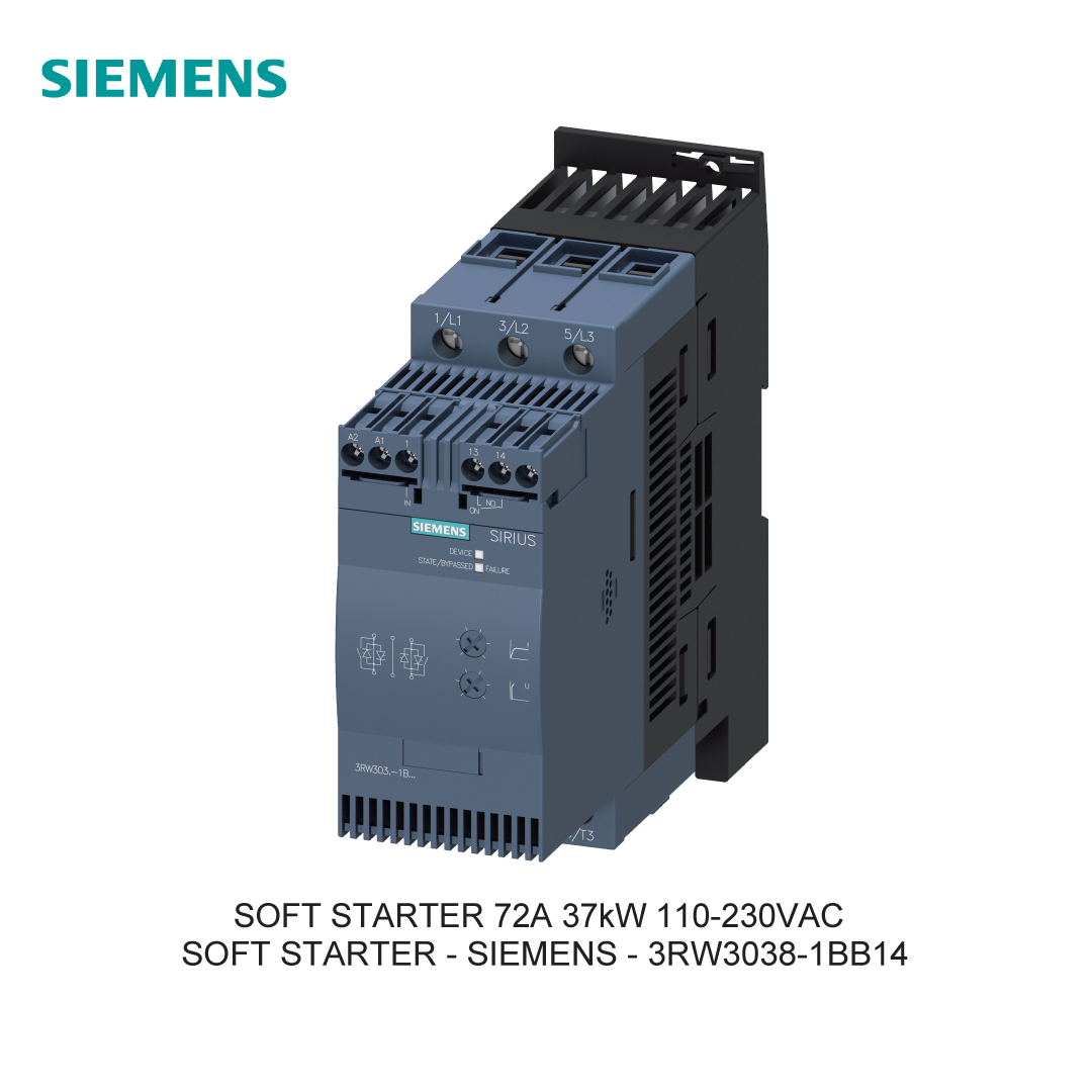 SOFT STARTER 72A 37kW 110-230VAC