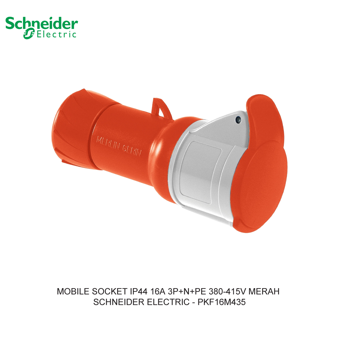 MOBILE SOCKET IP44 16A 3P+N+PE 380-415V MERAH