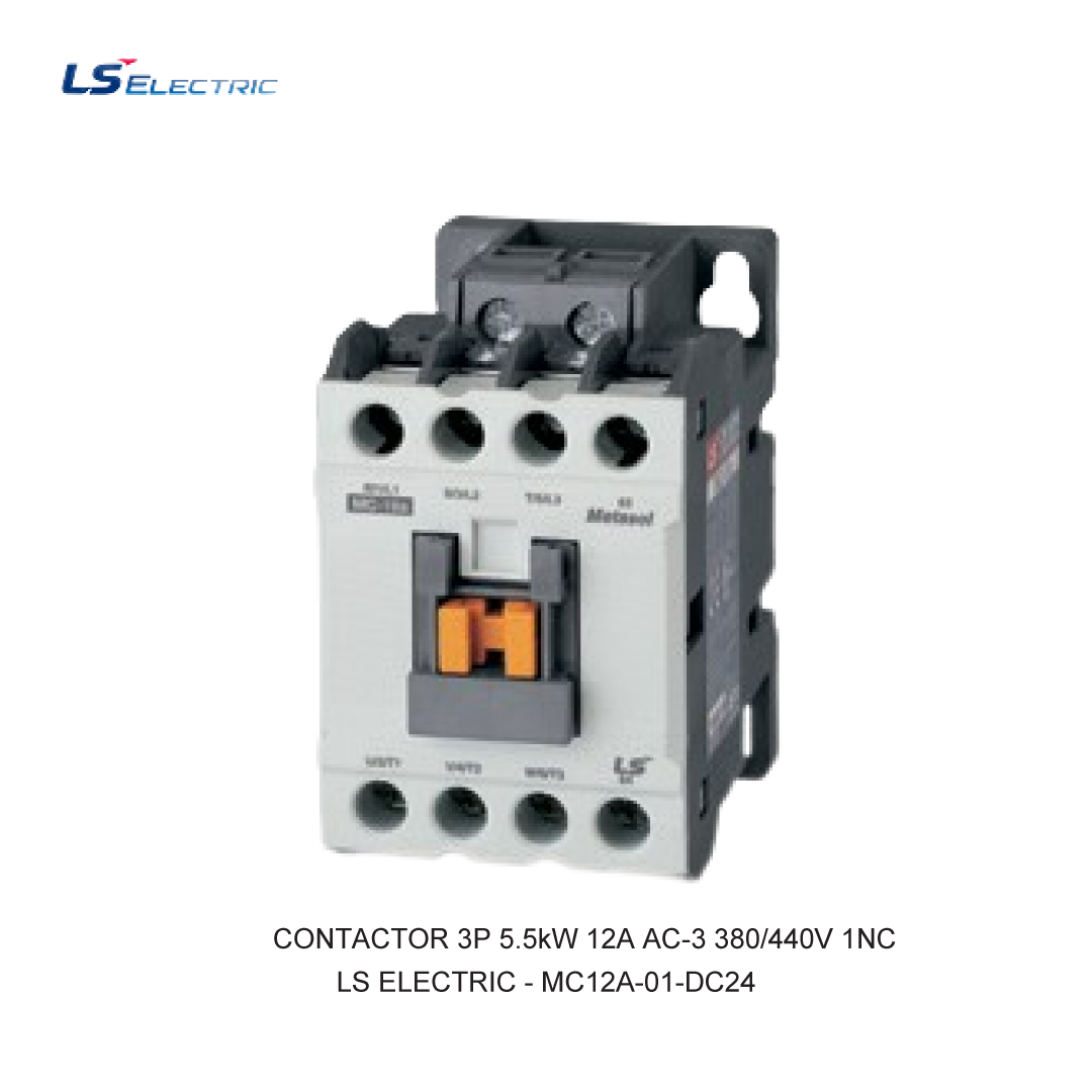 CONTACTOR 3P 5.5kW 12A AC-3 380/440V 1NC