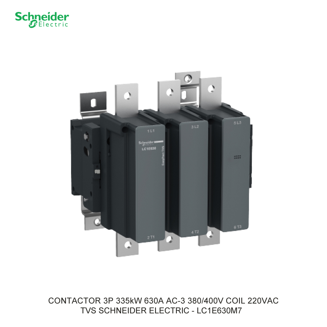 CONTACTOR 3P 335kW 630A AC-3 380/400V COIL 220VAC