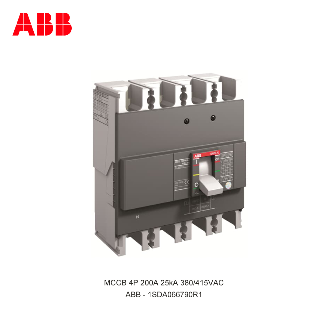 MCCB 4P 200A 25kA 380/415VAC
