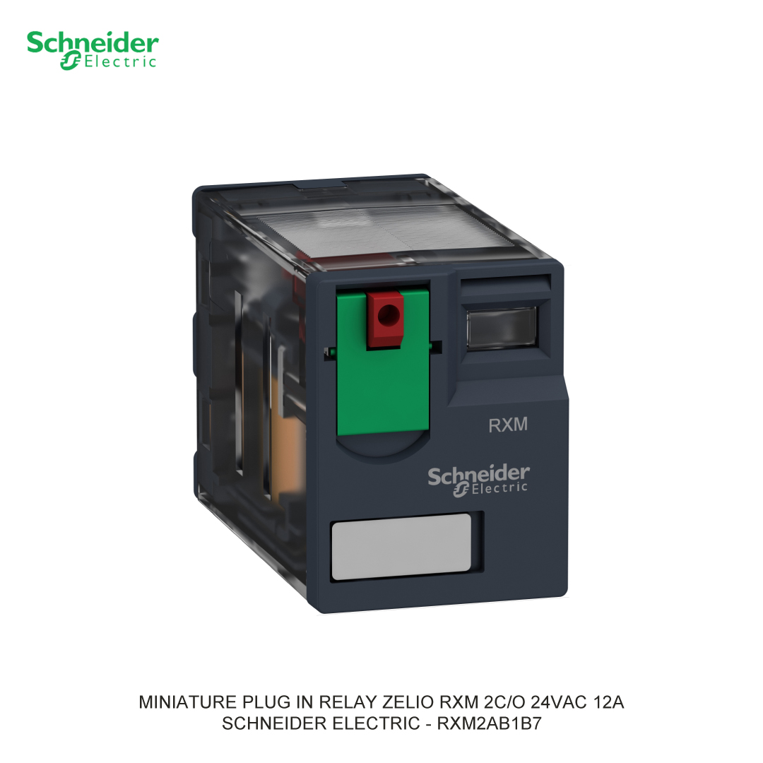 MINIATURE PLUG IN RELAY ZELIO RXM 2C/O 24VAC 12A SCHNEIDER ELECTRIC