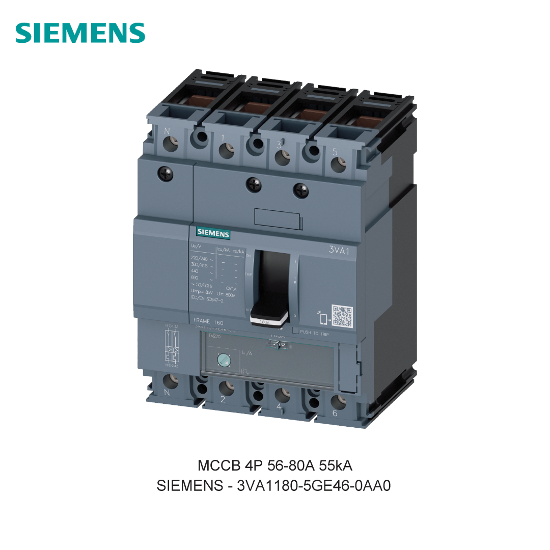MCCB 4P 56-80A 55kA