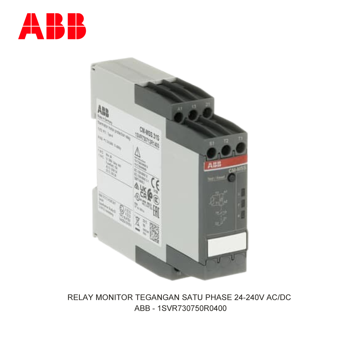 RELAY MONITOR TEGANGAN SATU PHASE 24-240V AC/DC