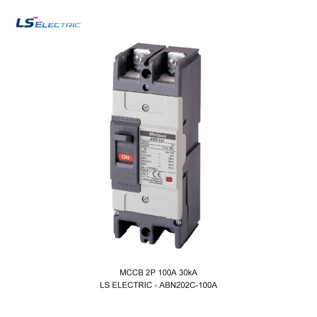 MCCB 2P 100A 30kA