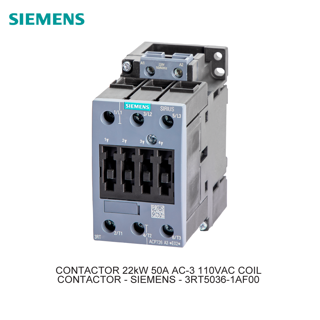 CONTACTOR 22kW 50A AC-3 110VAC COIL