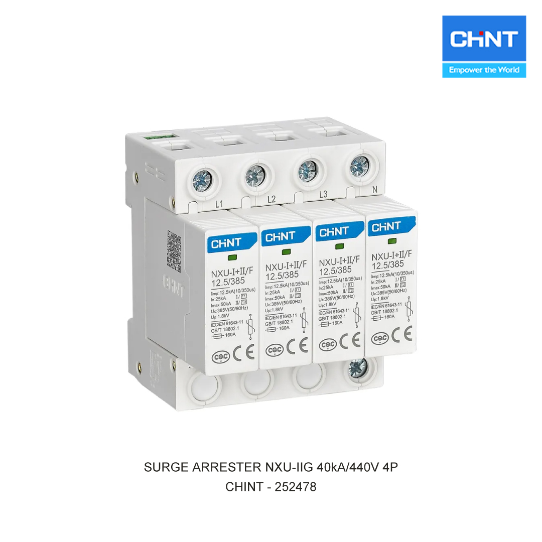 SURGE ARRESTER NXU-IIG 40kA/440V 4P