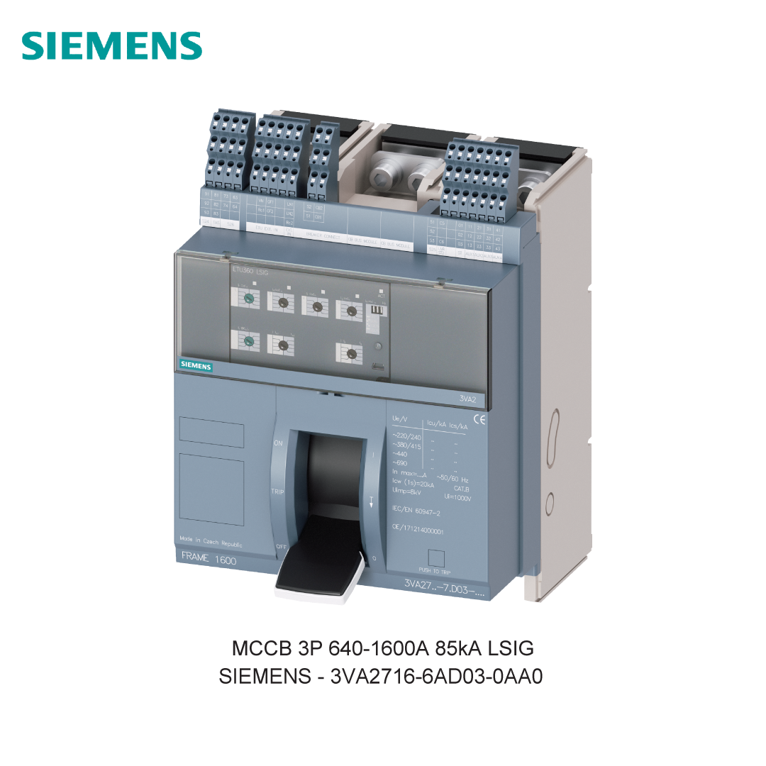 MCCB 3P 640-1600A 85kA LSIG