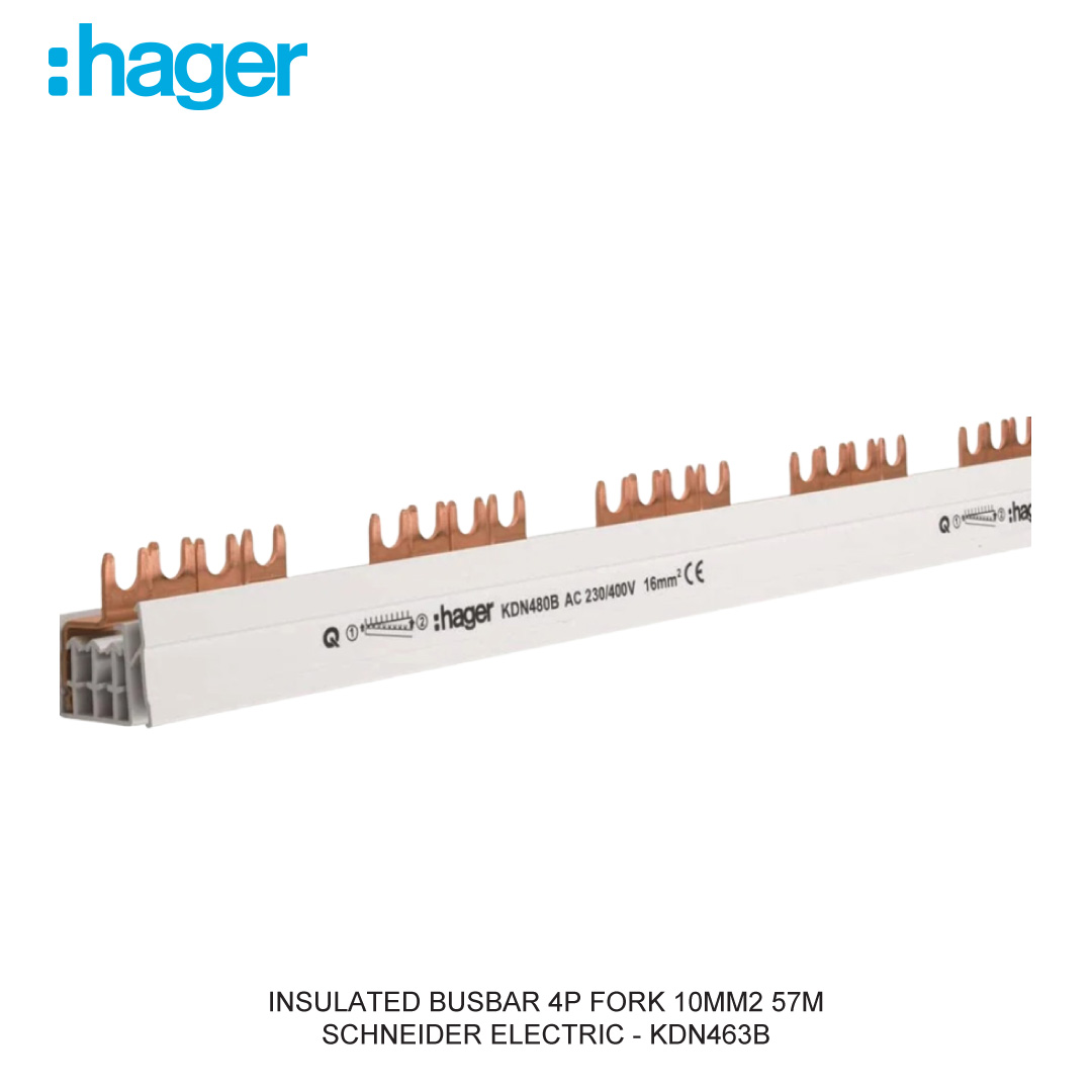 INSULATED BUSBAR 4P FORK 10MM2 57M