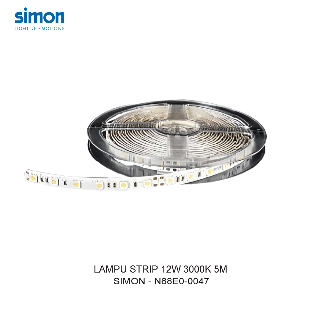 SIMON LED STRIP 12W 3000K 5M