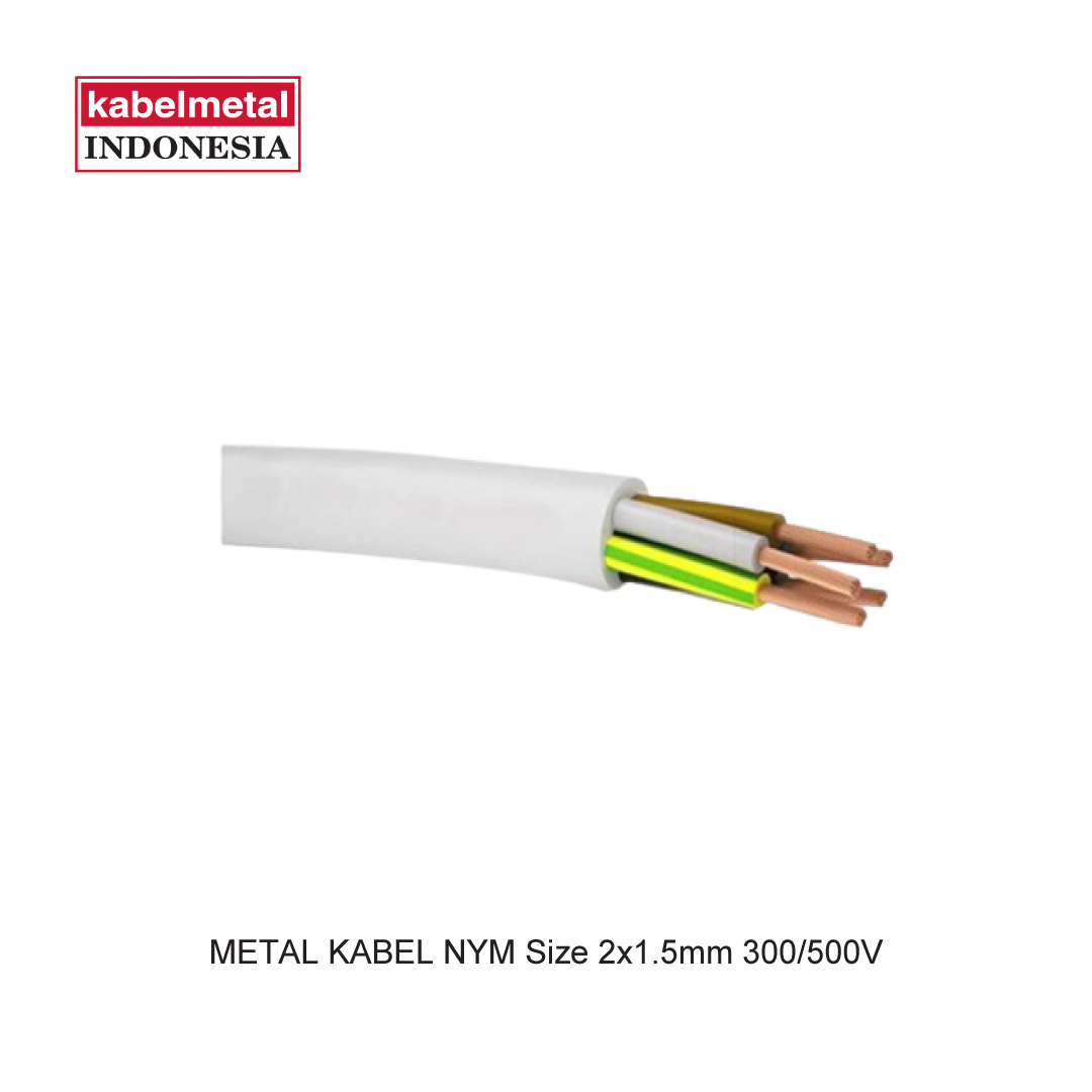 METAL CABLE NYM Size 2x1.5mm 300/500V