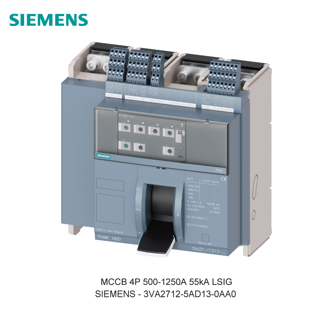 MCCB 4P 500-1250A 55kA LSIG