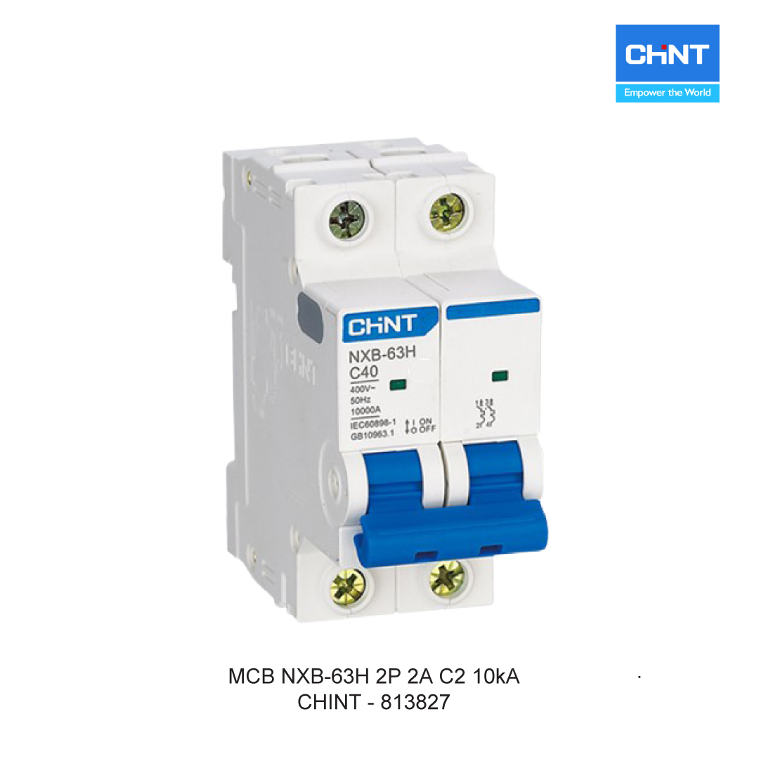 MCB NXB-63H 2P 2A C2 10kA