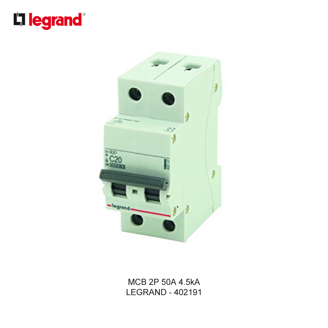 MCB 2P 50A 4.5kA