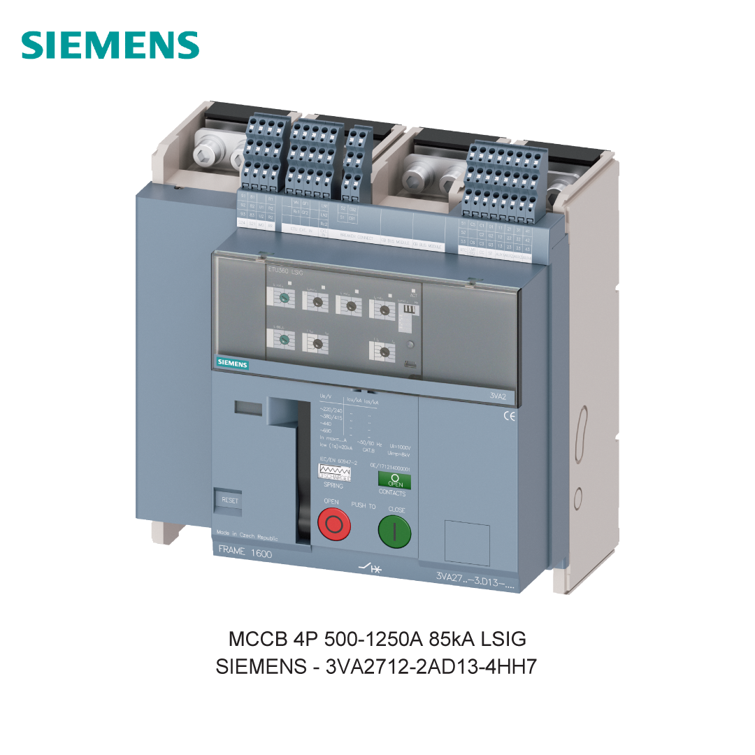 MCCB 4P 500-1250A 85kA LSIG