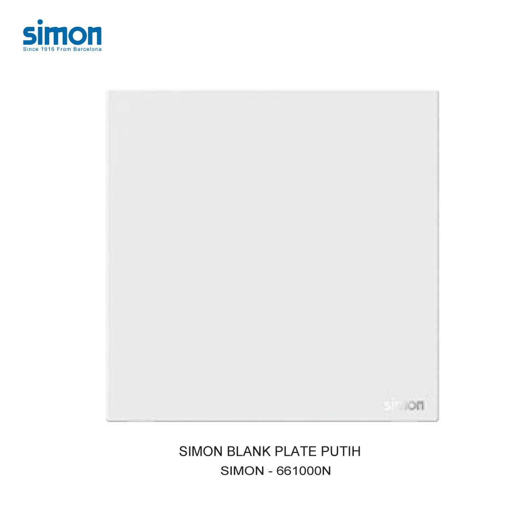 SIMON BLANK PLATE WHITE