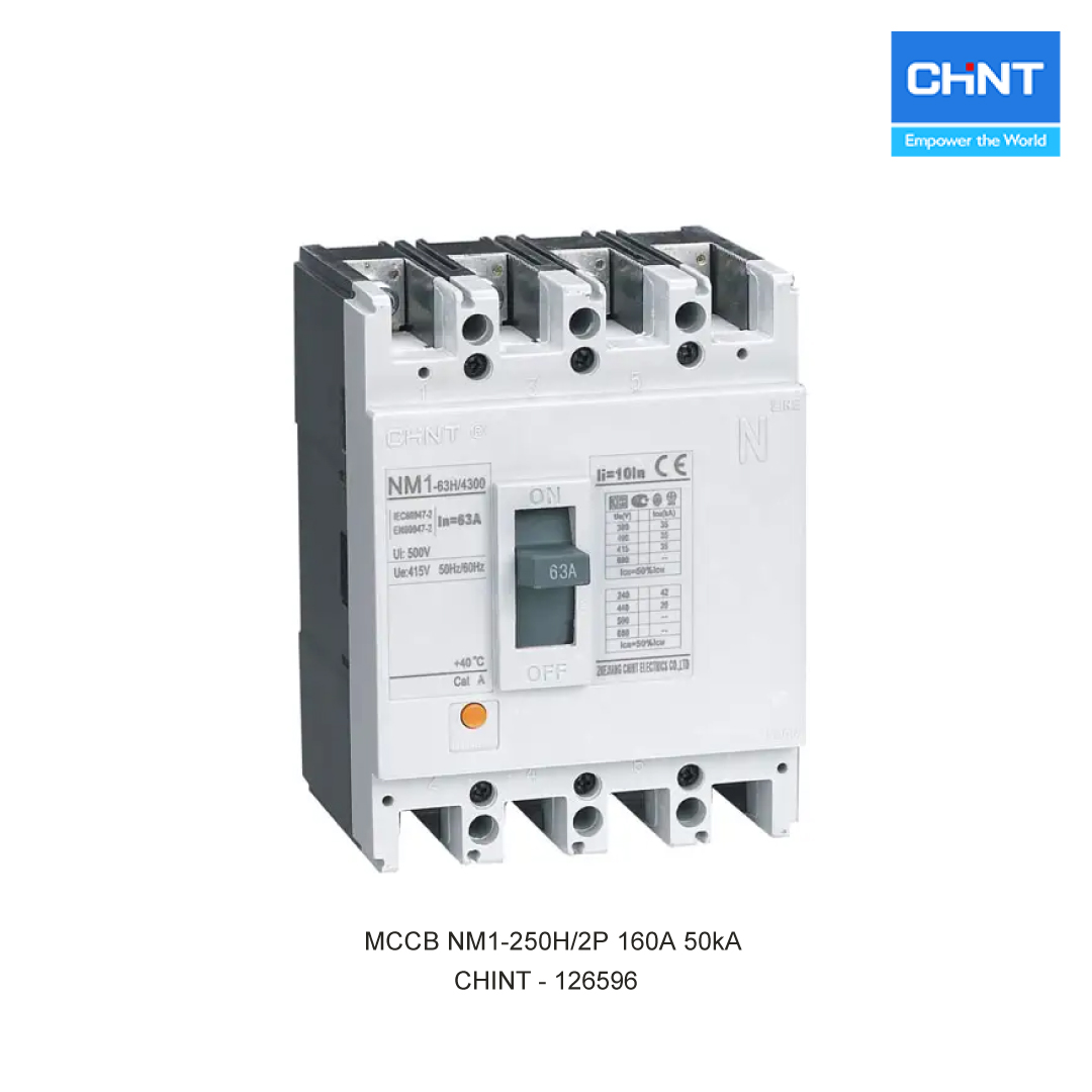 MCCB NM1-250H/2P 160A 50kA