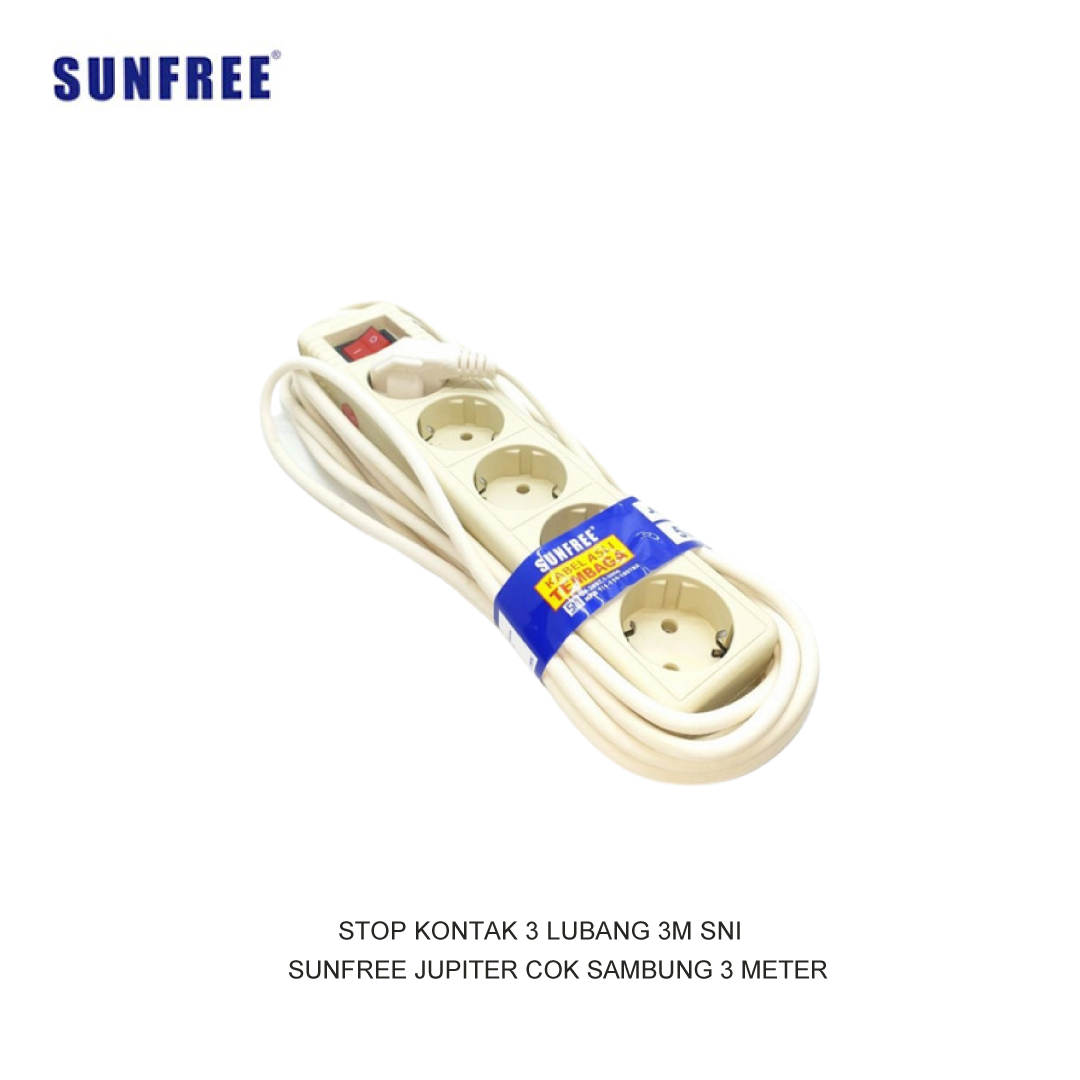 SUNFREE 4 GANG 3M SOCKET SNI