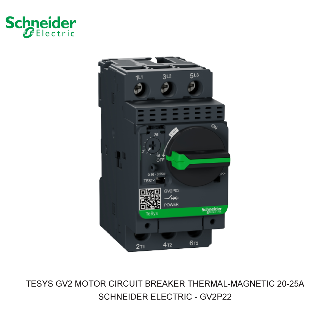 TESYS GV2 MOTOR CIRCUIT BREAKER THERMAL-MAGNETIC 20-25A