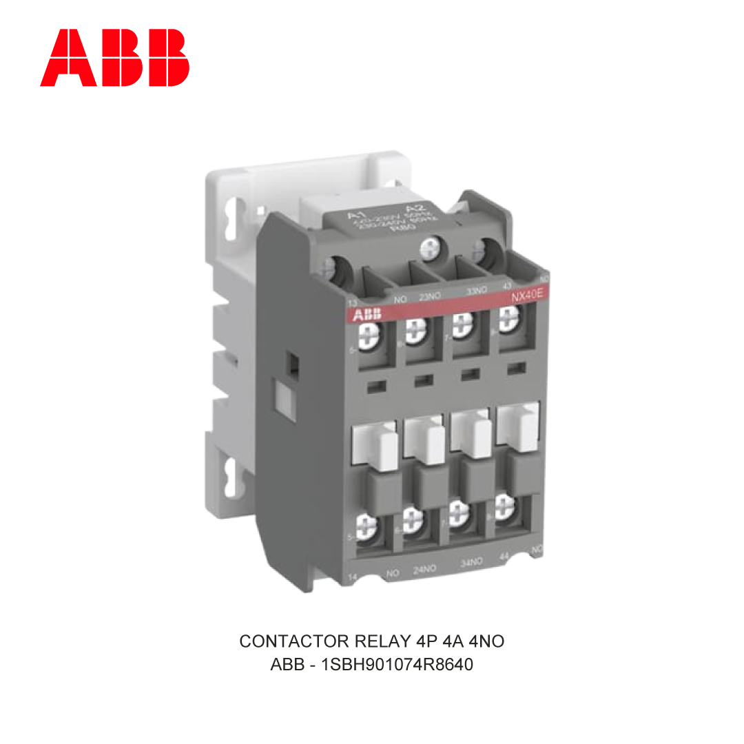 CONTACTOR RELAY 4P 4A AC-15 400-415V 220-230VAC 4NO