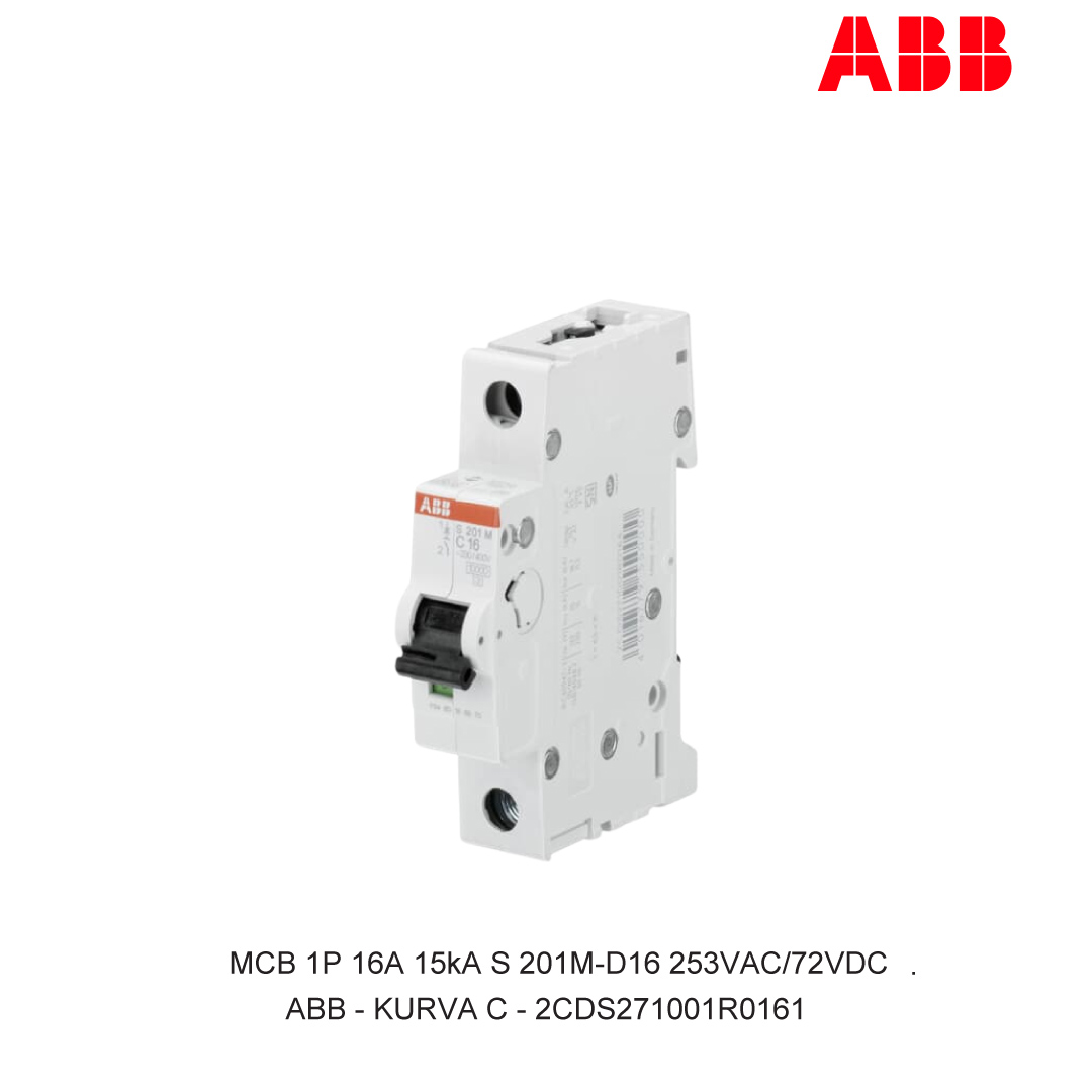 MCB 1P 16A 15kA CURVA D