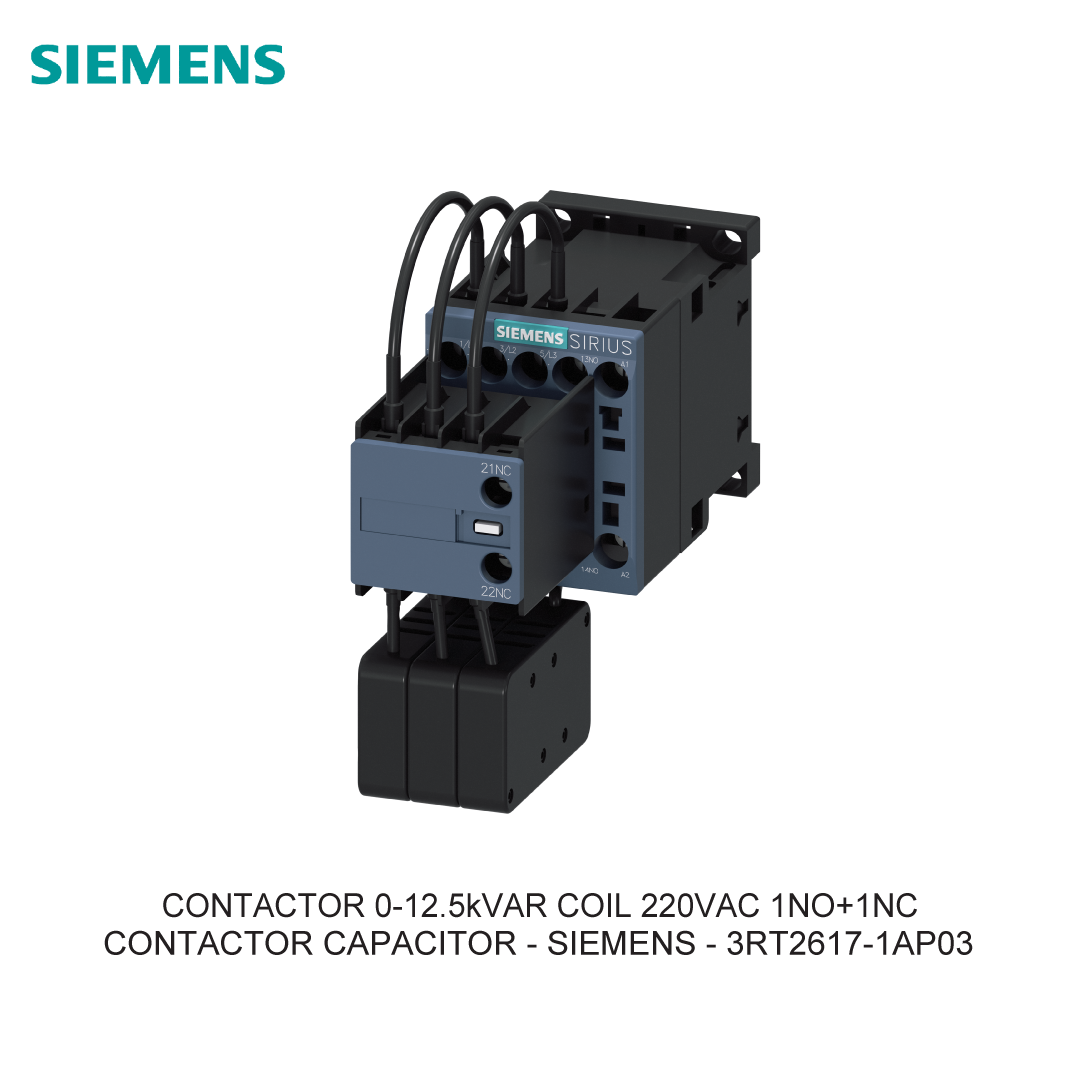 CONTACTOR 0-12.5kVAR COIL 220VAC 1NO+1NC