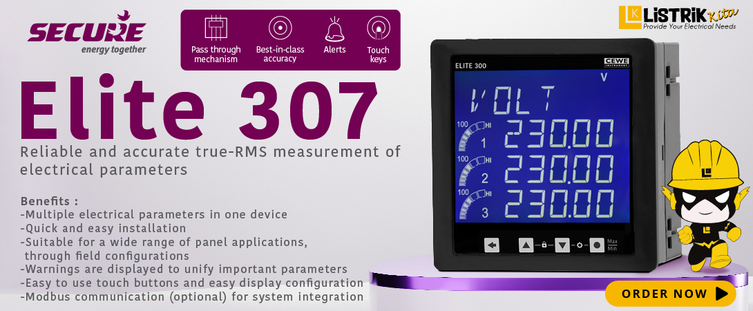 MULTI-LINE THREE PHASE PANEL METER ELITE 100 & ELITE 300 SECURE