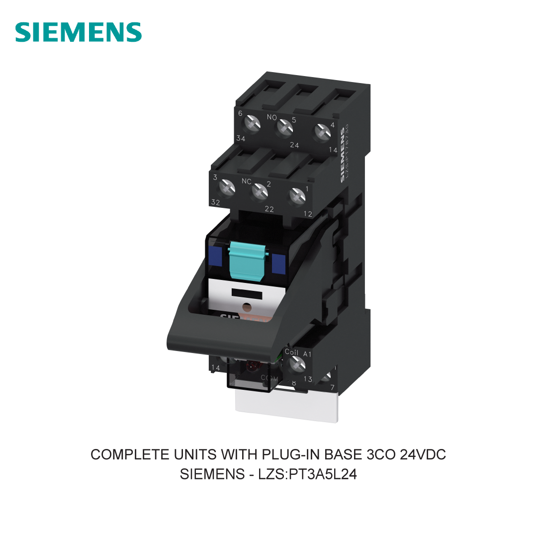 COMPLETE UNITS WITH PLUG-IN BASE 3CO 24VDC