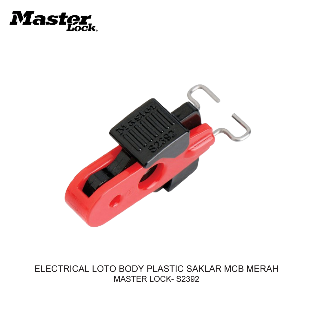 ELECTRICAL LOTO BODY PLASTIC SAKLAR MCB RED