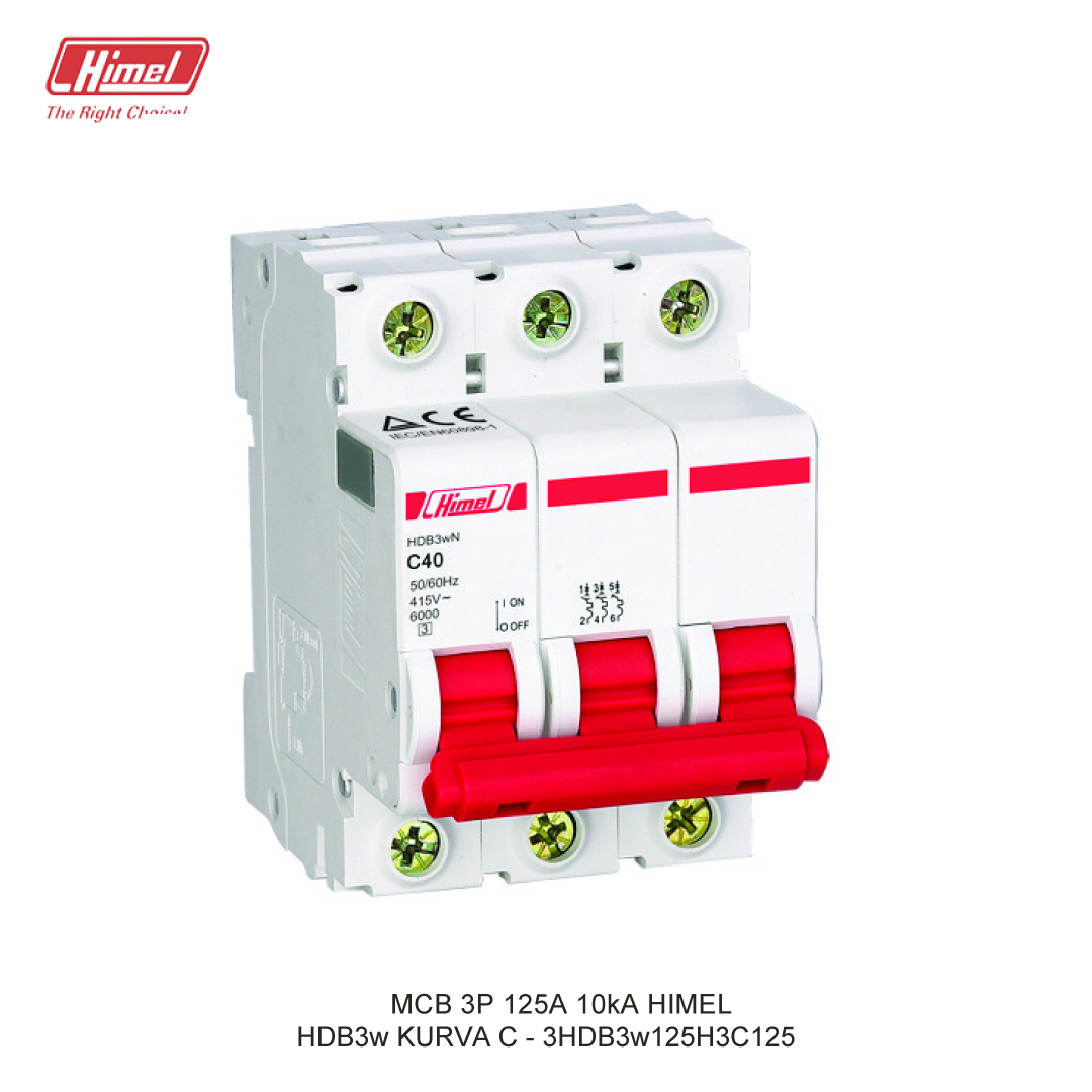 MCB HIMEL HDB3w-125 C 3P 125A 10kA