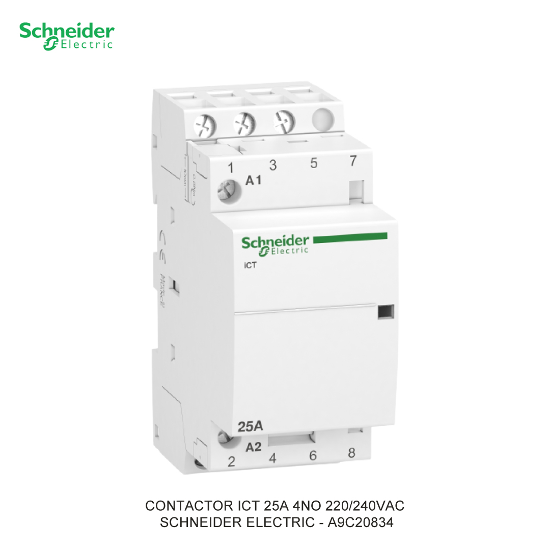 CONTACTOR ICT 25A 4NO 220/240VAC