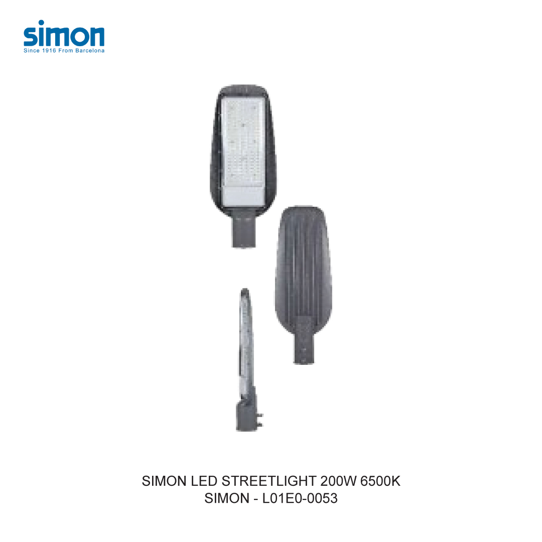SIMON LED STREETLIGHT 200W 6500K