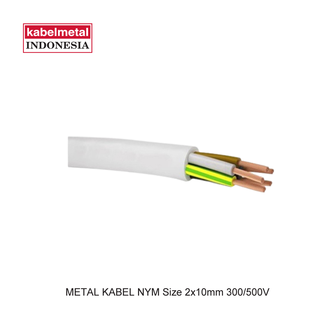 METAL CABLE NYM Size 2x10mm 300/500V