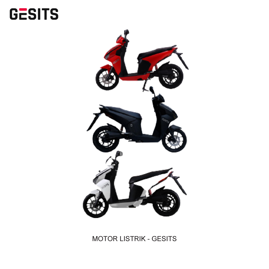MOTOR LISTRIK GESITS DOUBLE BATTERY -  LAMPUNG (HARGA ON THE ROAD)