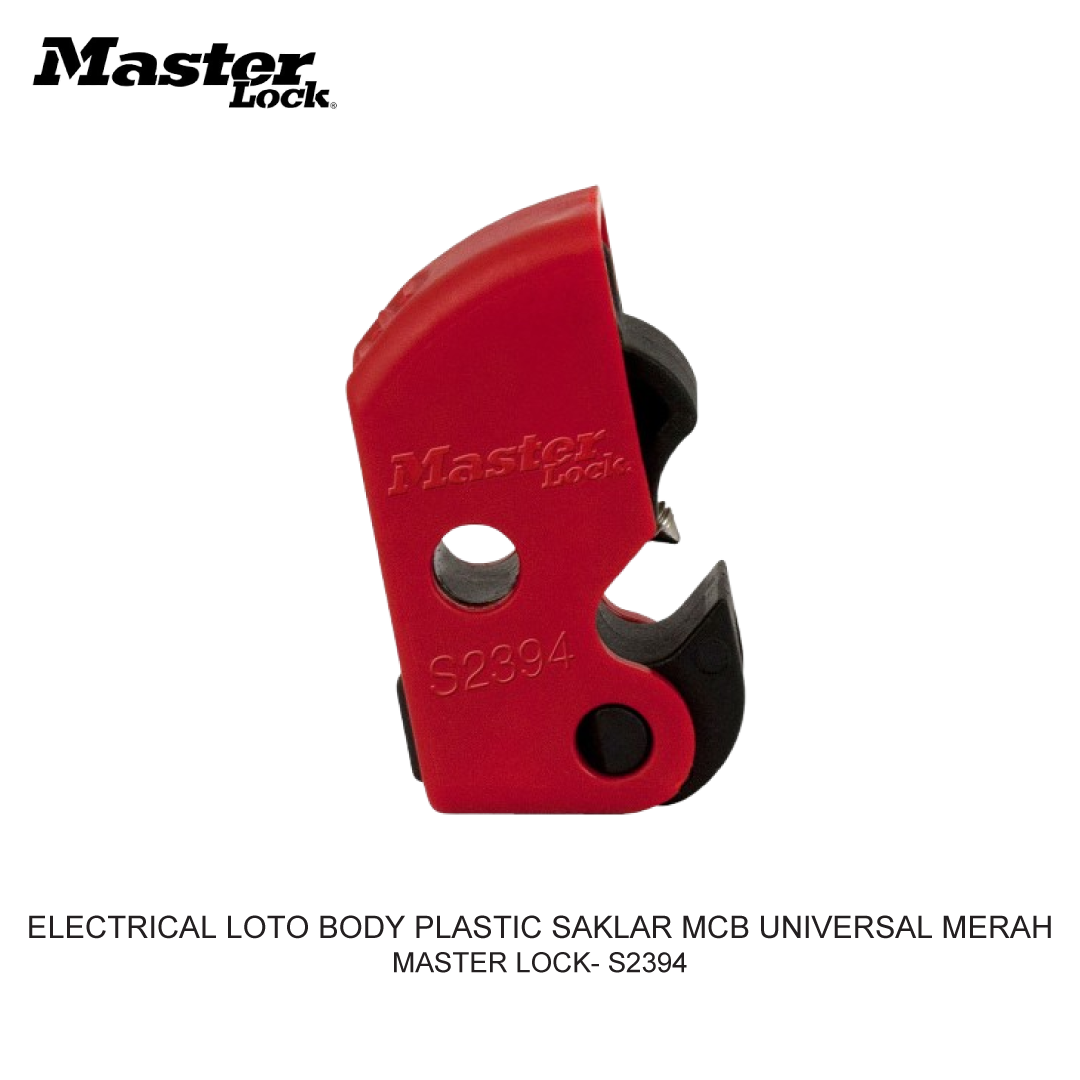 ELECTRICAL LOTO BODY PLASTIC SAKLAR MCB UNIVERSAL RED