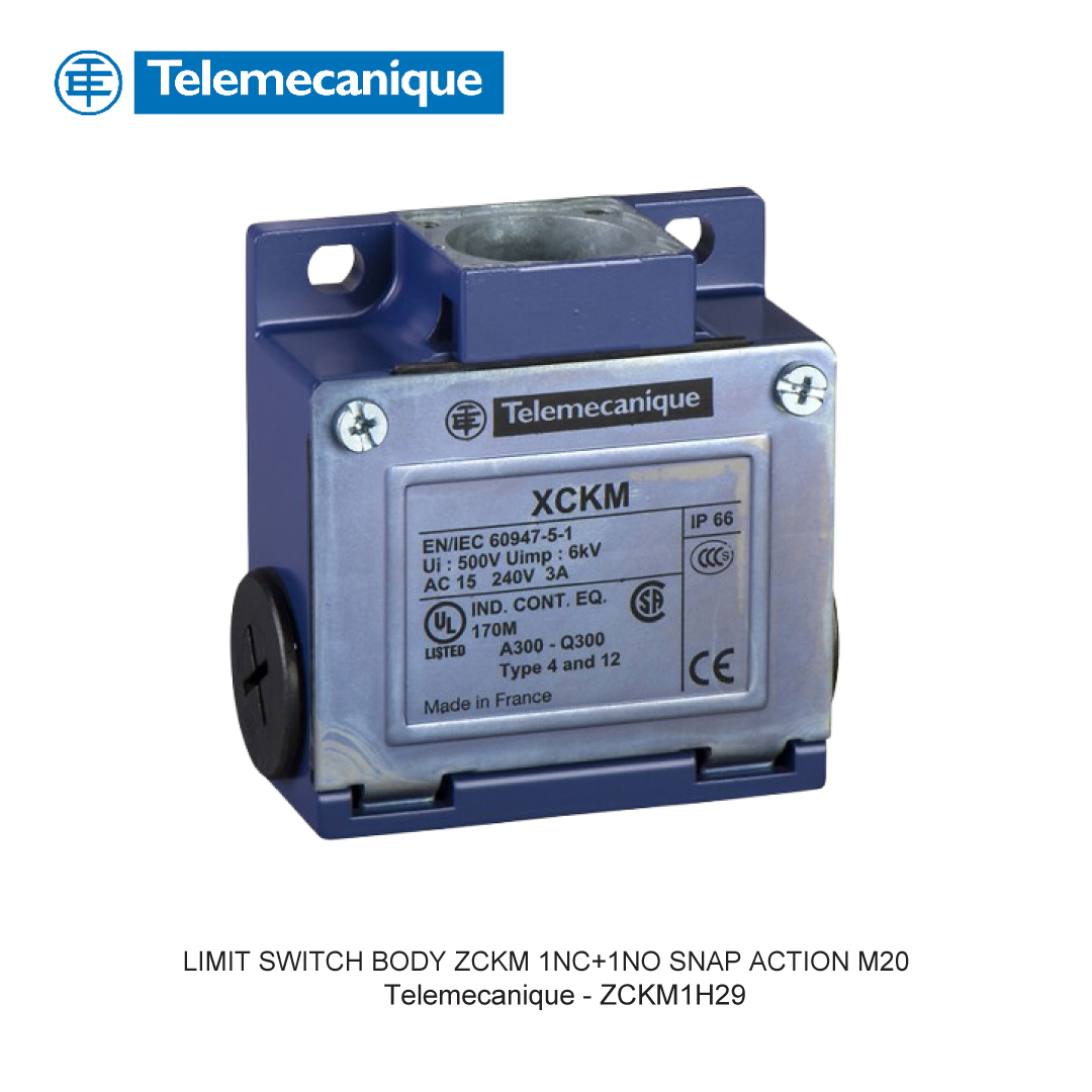 LIMIT SWITCH BODY ZCKM 1NC+1NO SNAP ACTION M20