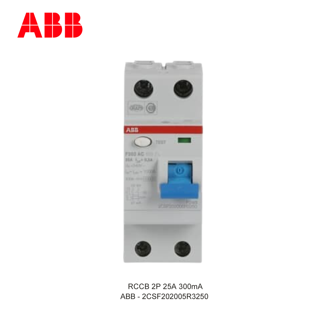 RCCB 2P 25A 300mA