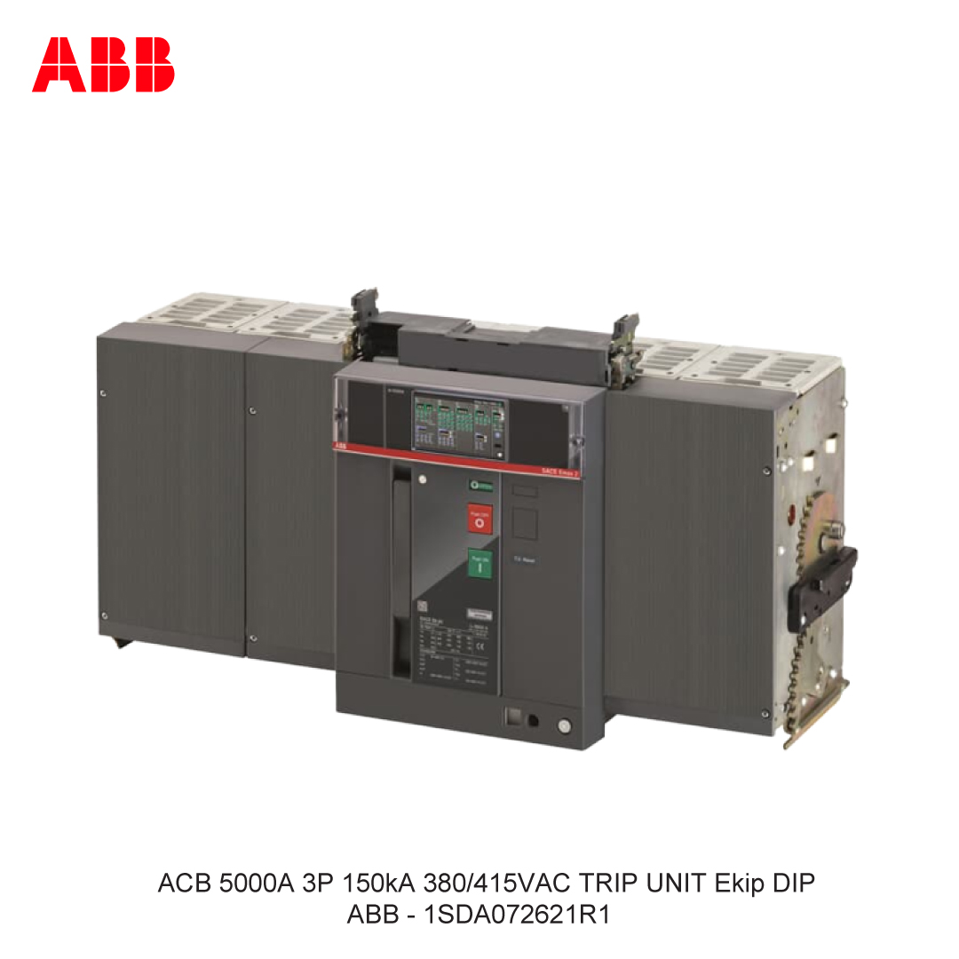 ACB 5000A 3P 150kA 380/415VAC TRIP UNIT Ekip DIP ABB
