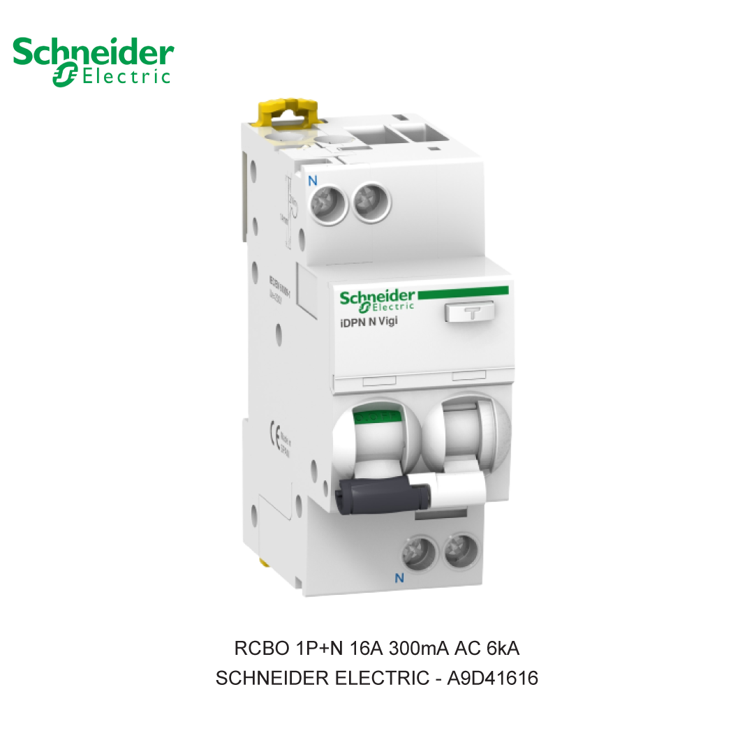 RCBO 1P+N 16A 300mA AC 6kA