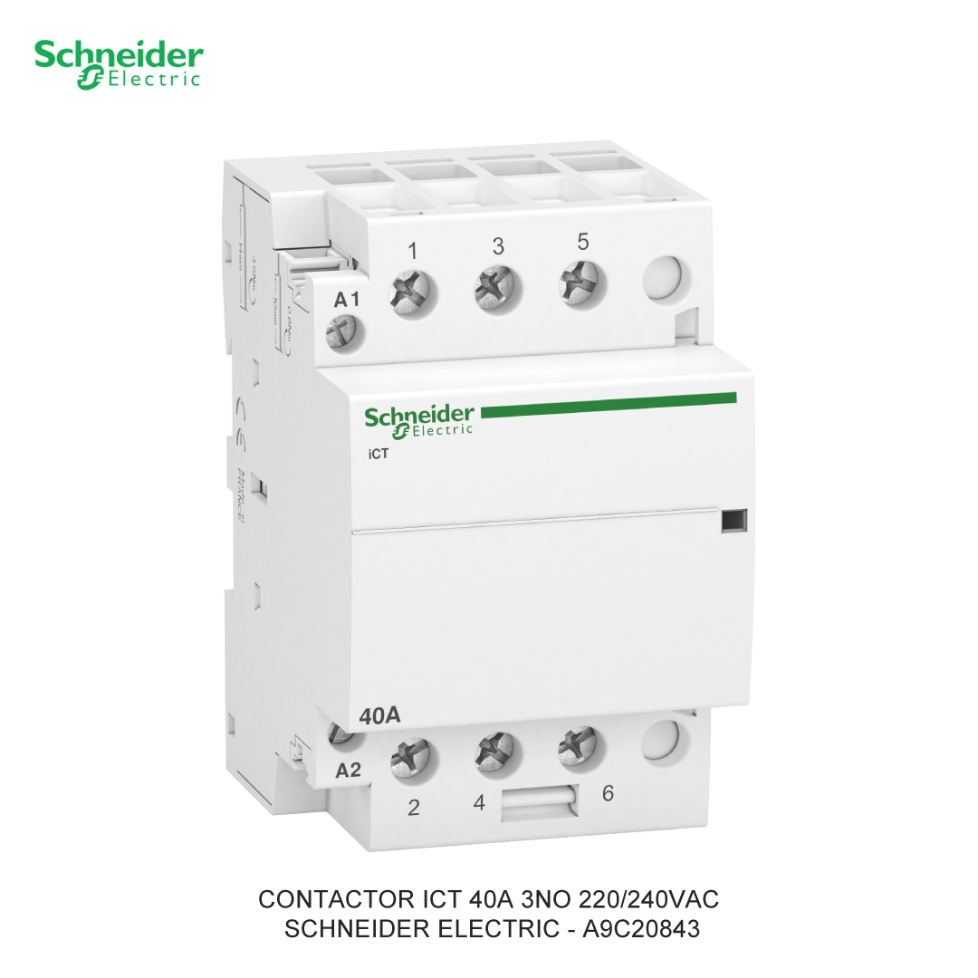 CONTACTOR ICT 40A 3NO 220/240VAC