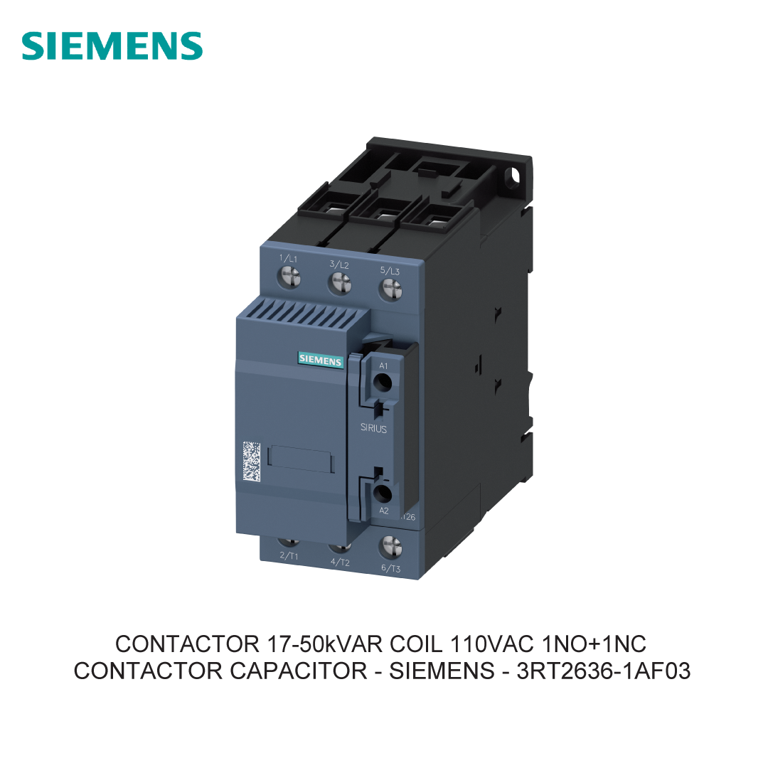 CONTACTOR 17-50kVAR COIL 110VAC 1NO+1NC