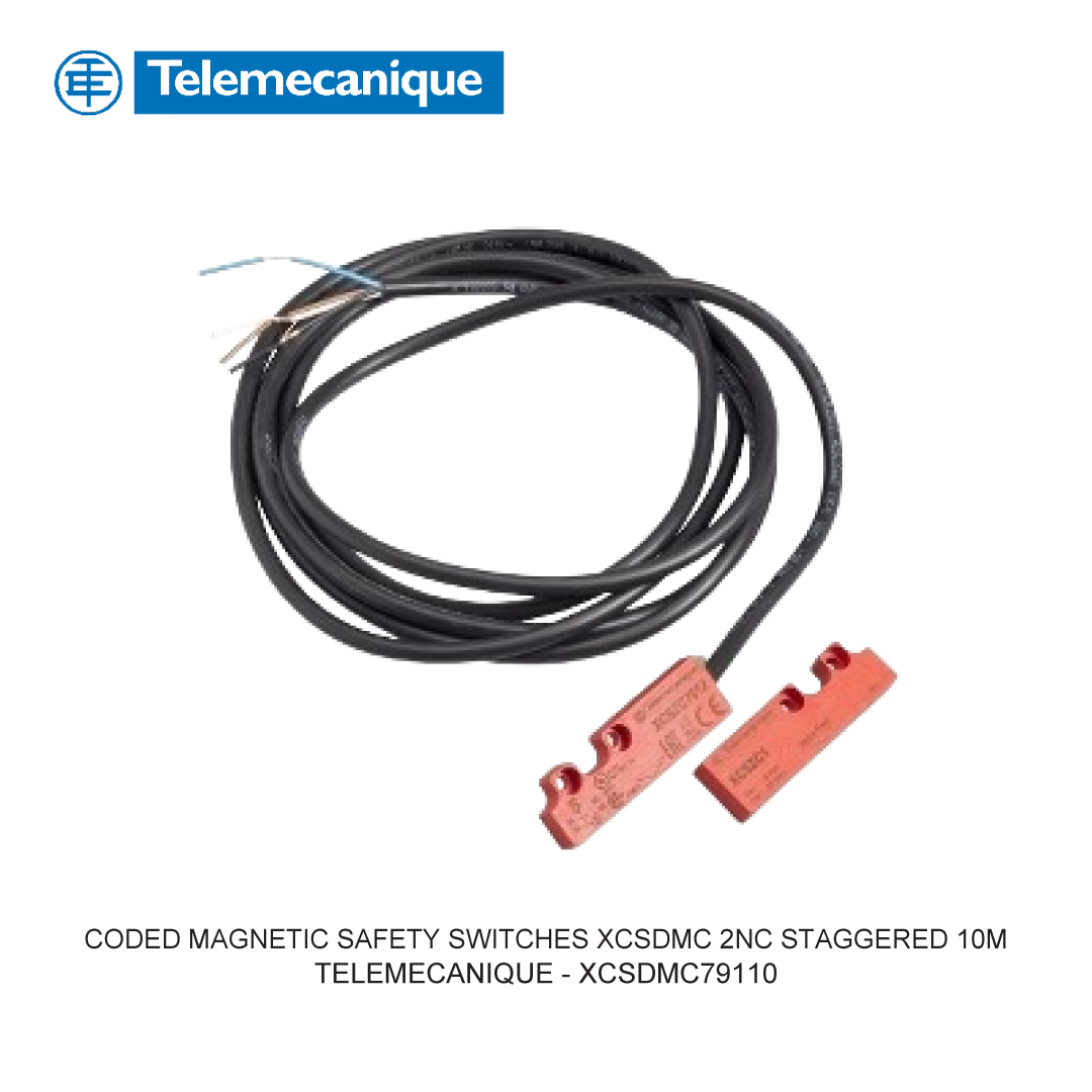 CODED MAGNETIC SAFETY SWITCHES XCSDMC 2NC STAGGERED 10M