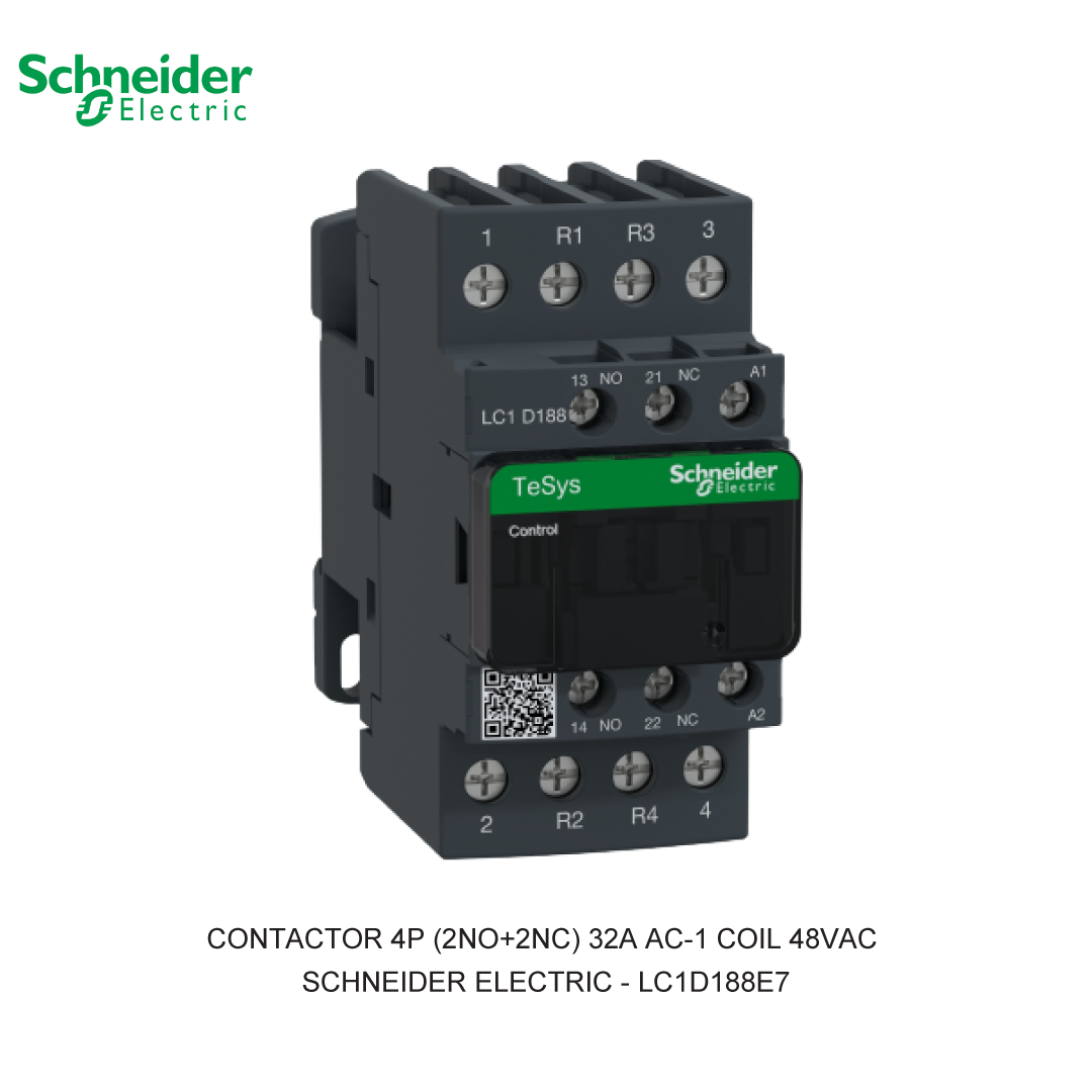 CONTACTOR 4P (2NO+2NC) 32A AC-1 COIL 48VAC