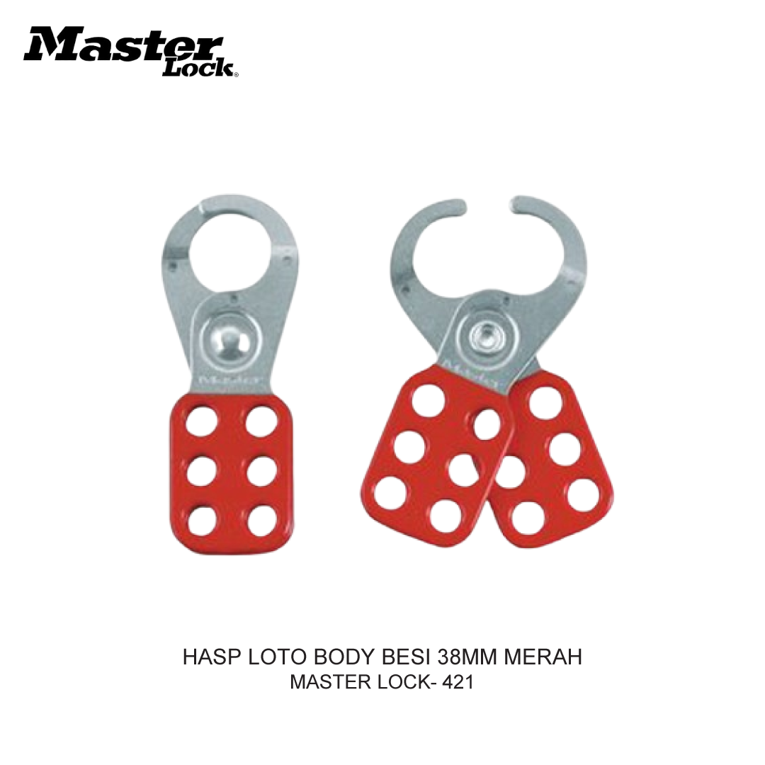 HASP LOTO BODY BESI 38MM RED