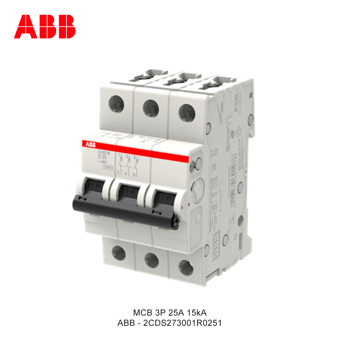 MCB 3P 25A 15kA CURVA D