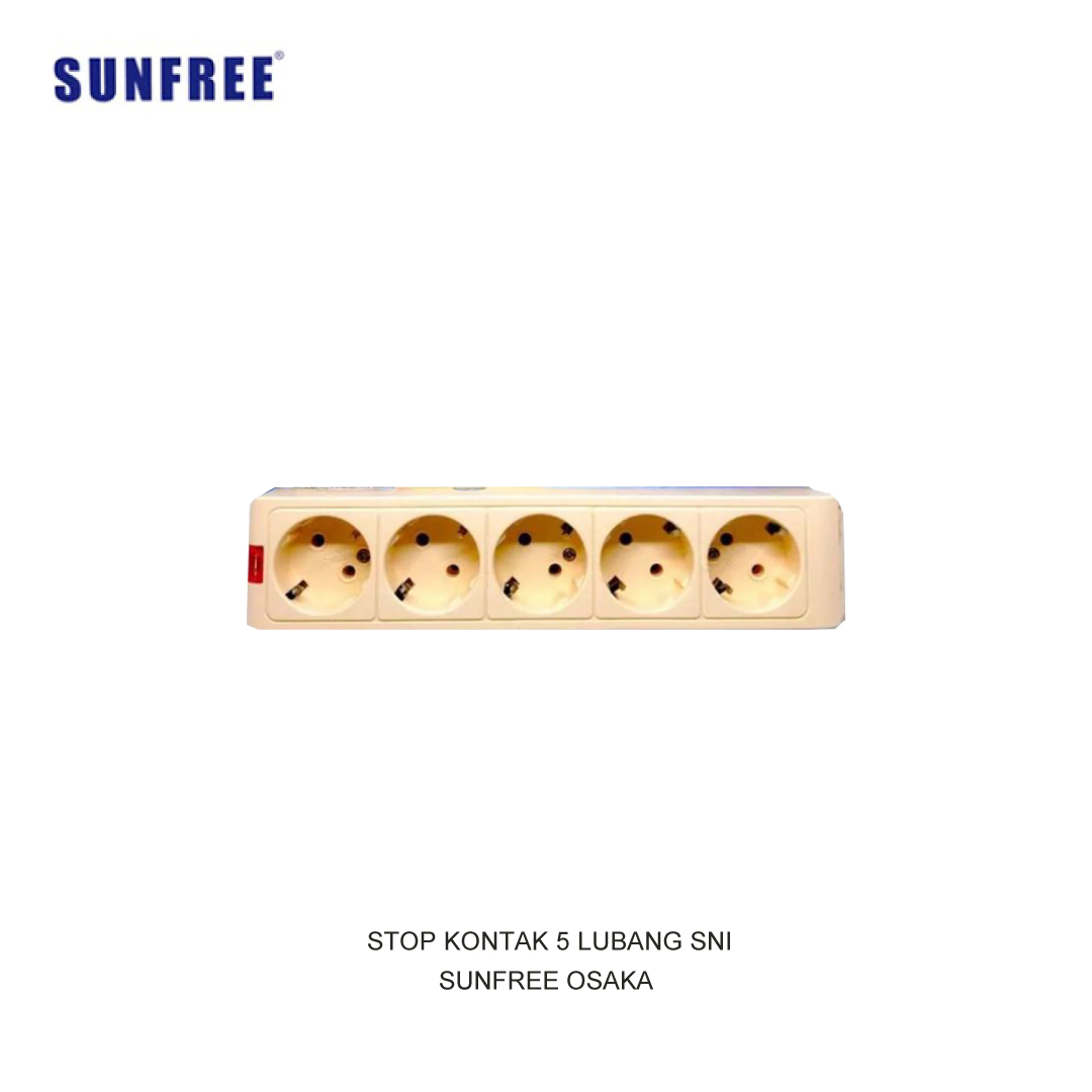SUNFREE 5 GANG SOCKET SNI